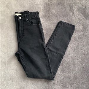 High waisted stretch jeans
